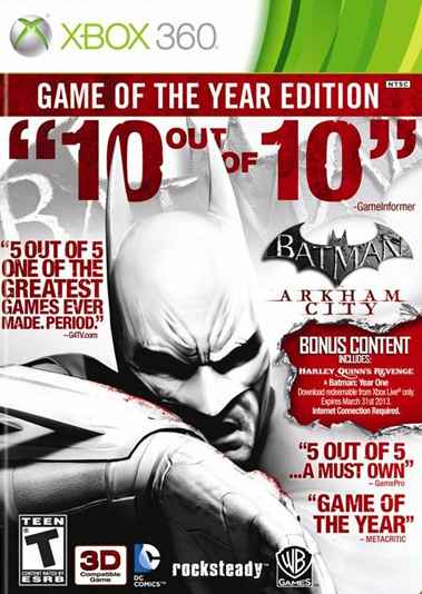 Batman Arkham City Goty X360